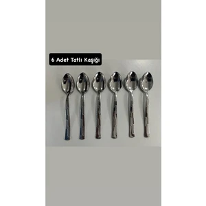 Tatlı Kaşık Sarmaşık Model 6 Lı 1,5  ml Paslanmaz Çelik