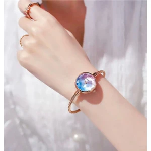 Toz Vintage Çok Renkli Luna Vintage Retro Metal Ince Bileklik Kol Saati