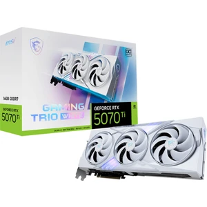 Msı VGA Geforce Rtx 5070 Tı 16G Gamıng Trıo Oc Whıte RTX5070TI 16GB Gdrr7 256 B DX12 Pcıe 5.0 X16 (3xdp 1xhdmı) Ekran Kartı