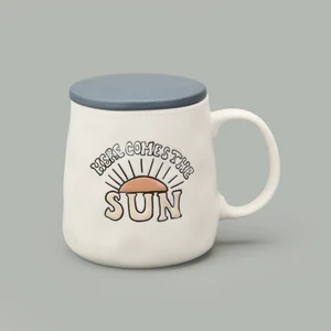 Kitchen Here Comes The Sun Kupa - Krem - 450 ml