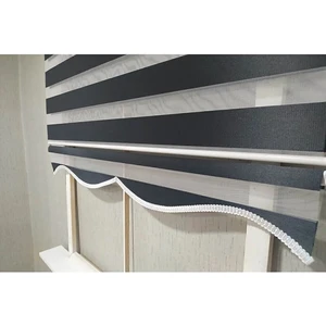 Bambu Siyah Zebra Perde Etek Dilimli Hediye (Alüminyum Kasa)