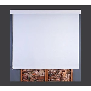 Modern Mat Kalın Kumaş Keten Beyaz Stor Perde