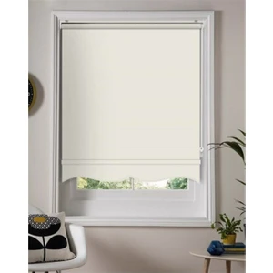 Krem Stor Perde(Güneşlik) Etek Dilimli MS1202