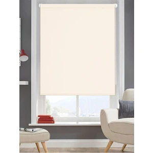 Ithal Kalın Kumaş Krem Zebra Stor Güneşlik Perde (Alüminmyumkasa)Etek Dilimsiz