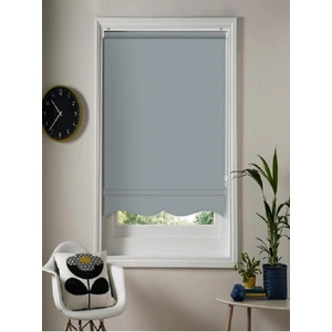 Antrasit Gri Stor Perde (Etek Dilimli)