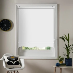 Ekru Güneşlik Stor Perde Etek Dilimli Stor Perde