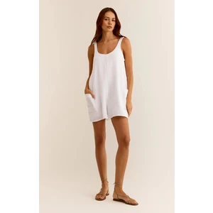 Kadın Yazlık Mini Elbise/tulum – %100 Organik 2 Kat Müslin Kumaş, Nefes Alabilir, Hafif ve Rahat Tasarım – Günlük & Plaj Kullanımı Için Uygund