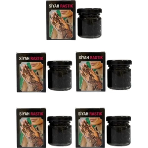 5 Adet Siyah Rastık