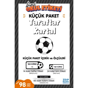 Edip Baskı Taraftar Bjk Küçük Paket Okul Etiketi