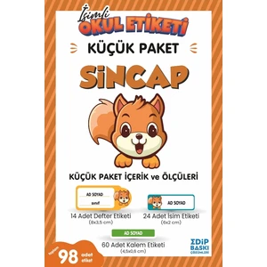 Edip Baskı SİNCAP Küçük Paket Okul Etiketi