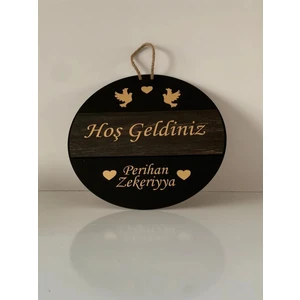 Hoş Geldiniz Kişiye Özel Kapı Süsü