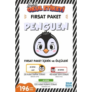 Edip Baskı PENGUEN Fırsat Paket Okul Etiketi