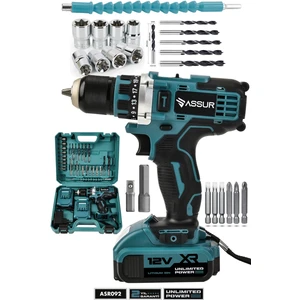 12V Çift Akülü Vidalama Çelik Mandren Bakır Sargılı Şarjlı Matkap