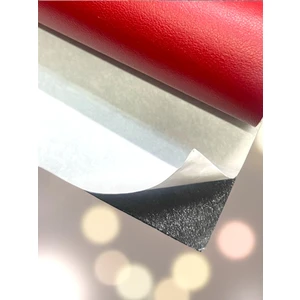 Varan Tekstil Yapışkanlı Kırmızı Suni Deri 100 * 140