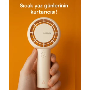 Pb01 Iç Spiralli Çift Halka Hava Akışı Teknolojili 5 Kademeli Soğutucu El Fanı Mini Vantilatör