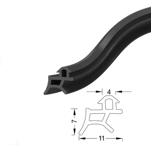 Pvc Kapı  ve Pencere Fitili 25 Metre Siyah