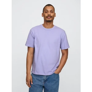 Erkek Lila Heavyweight Original T-Shirt
