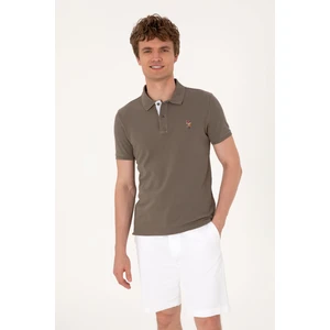 U.s. Polo Assn. Erkek Vizon Tişört Basic 50310669-VR052