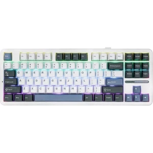 F87 Mekanik Rgb Tkl Graywood V3 Switch Kablosuz Makrolu Hot Swap Klavye Beyaz