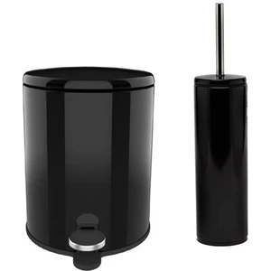 Cigo 2'li (Çöp+Wc Fırçası) Banyo Seti Siyah