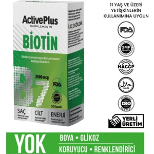 Active Plus Biotin 30 Kapsül