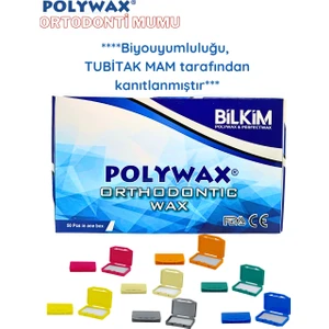 50 Adet  Karışık Aromalı Ortodonti Mumu- Diş Teli Mumu - Braket Mumu Wax- Ortodontik Wax