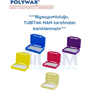 5 Adet Karışık Aromalı Ortodonti Mumu- Diş Teli Mumu - Braket Mumu Wax- Ortodontik Wax
