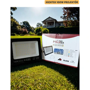 100 Watt LED Projektör 9000 Lm - Beyaz Işık Ip 66 Su Geçirmez Siyah Kasa