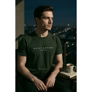 Tex Republic Erkek Regular Yeşil Baskılı T-Shirt