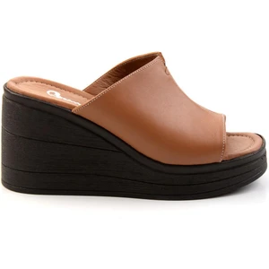 Taba Leather Kadın Terlik K04040012603