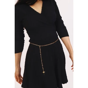 Pınkmark Kadın Gold Kutup Yıldızı Sallantılı Ayarlanabilir Zincir Kemer PMKM25744