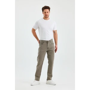 Erkek Regular Fit Geniş Paça Yüksek Bel Casual Kot Pantolon