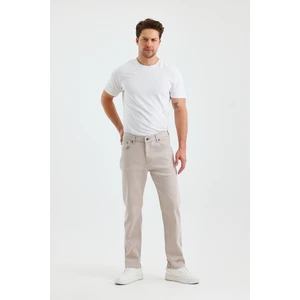 Erkek Regular Fit Geniş Paça Yüksek Bel Casual Kot Pantolon