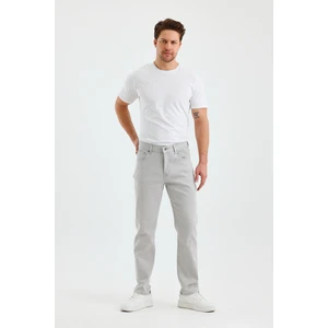 Erkek Regular Fit Geniş Paça Yüksek Bel Casual Kot Pantolon