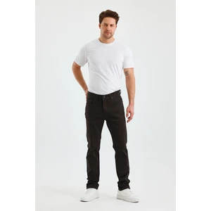 Erkek Regular Fit Geniş Paça Yüksek Bel Casual Kot Pantolon