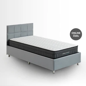 Somni & Deep Yatak, Baza, Başlık 3'lü Set - Gri