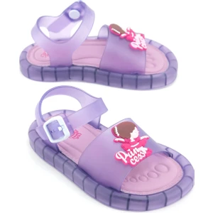 Prenses Kız Çocuk Yazlık Airblow Bilekten Tokalı Ayarlanabilir Rahat Işıklı Taban Günlük Sandalet