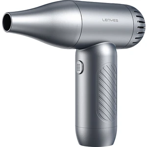 LTF02 Dijital LED Göstergeli 4 Kademeli Çok Fonksiyonlu Üfleme/çekme Turbo El Fanı Gri