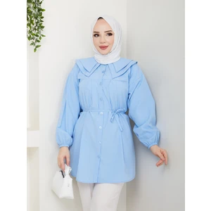 Çift Yakalı Tesettür Gömlek