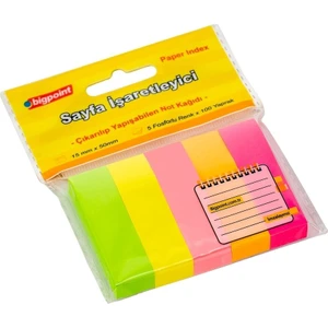 Yapışkanlı Not Kağıdı 5 Neon Renk 15X50MM