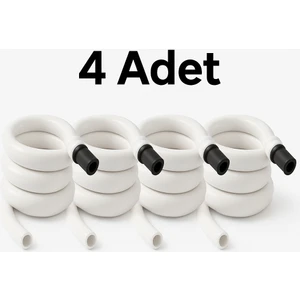 4 Adet Kendiliğinden Katlanan Spiral Tuvalet Hortumu & Taharet Matik – Hortum Matik Set