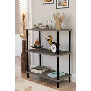 3 Raflı Çevir Kur Dekoratif Salon Rafı – Açık Raflı Kitaplık ve Aksesuar Düzenleyici, Pratik Kurulum