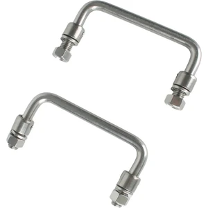 304 Paslanmaz Çelik Katlanır Sap 90 Derece 2'li Paket Delik Merkezi 4.72IN (Yurt Dışından)