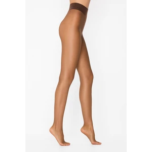 Kadın 20 Den Ince Opak Külotlu Çorap Kestane