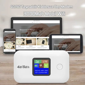 4g 5g Cep Modem Mobil Sim Kartlı Taşınabilir Hotspot 150MBPS Kablosuz 3000MAH A8-E R31