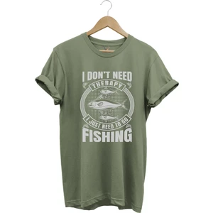 Fishing Balıkçı Balık Baskılı %100 Pamuk Regular Fit T-Shirt