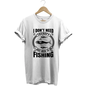 Fishing Balıkçı Balık Baskılı %100 Pamuk Regular Fit T-Shirt
