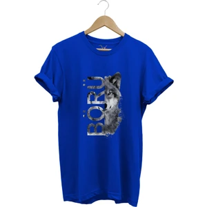 Türkiye Bozkurt Börü Yazısı ve Kurt Baskılı %100 Pamuk Regular Fit Bisiklet Yaka Premium T-Shirt