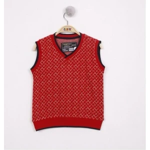 Erkek Çocuk Kareli Iki Iplik Kumaş Okul Süveter