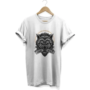 Lone Wolf Baskılı T-Shirt